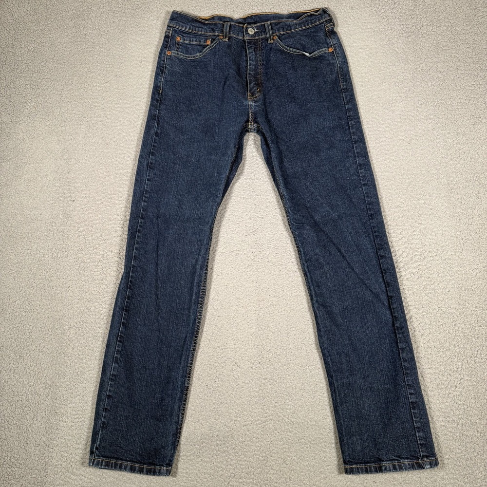 Levis Jeans Mens 30x31 Blue 505 Straight Fit Denim Casual Logo Preppy Pockets